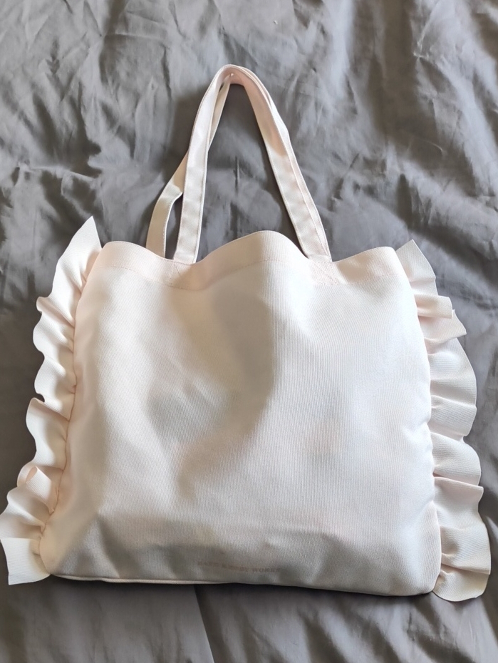 Bath & Body Works Pale Pink Ruffle Tote
